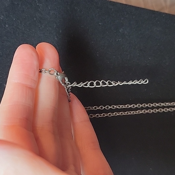 Owl Pendant Necklace in Silver Tone - Picture 6 of 6